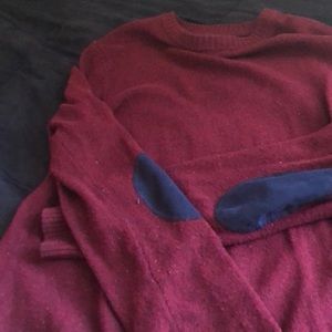Sweater with elbow patches